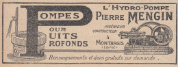 Hydro-Pompe Pierre Mengin - 1924 Vintage Advertising - Pubblicit� Epoca - Werbung