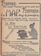 Machine � �crire MAP Fran�aise - 1924 Vintage Advertising - Pubblicit�  - Advertising