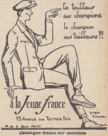 Le Tailleur Des Champions � La Jeune France - 1924 Vintage Advertising - Reclame