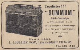 SUMMUM St�r�o Panoramique - 1920 Vintage Advertising - Pubblicit� Epoca - Reclame