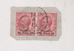 ITALY  ALBANIA VALONA Nice Stamps Used On Piece - Albanië