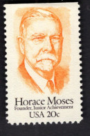 2030002670 1984 SCOTT 2095 (XX) POSTFRIS MINT NEVER HINGED SCOTT 2095 HORACE MOSES UPPER SIDE IMPERFORATED - Unused Stamps