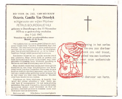 DP Octavie Camilla Van Otterdyk ° Destelbergen 1870 † 1947 X Petrus Bourdeaud'hui - Images Religieuses