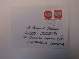 POLAND COVER TO CROATIA 1990 - Autres & Non Classés