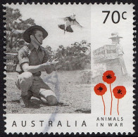 AUSTRALIA 2014 70c Multicoloured, Animals In War-Soldier And Pigeon FU - Gebruikt