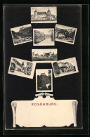 AK Rosenburg, Die Burg, Hotel, Schlosshof, Flusspartie  - Other & Unclassified