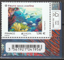 2024 - EUROPA - CEPT FRANCE - "FAUNE SOUS-MARINE" - BDF ISSU FEUILLET 1,96 € - NEUF ** - MNH - 2024