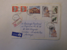 POLAND AIRMAIL REGISTERED COVER TO CROATIA 1991 - Sonstige & Ohne Zuordnung
