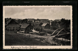 AK Langenwang, Pichlwang, Ortsansicht Mit Brücke Und Sägewerk  - Autres & Non Classés