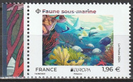 2024 - EUROPA - CEPT FRANCE - "FAUNE SOUS-MARINE" - BDF ISSU FEUILLET 1,96 € - NEUF ** - MNH - 2024