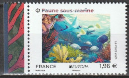 2024 - EUROPA - CEPT FRANCE - "FAUNE SOUS-MARINE" - BDF ISSU FEUILLET 1,96 € - NEUF ** - MNH - 2024