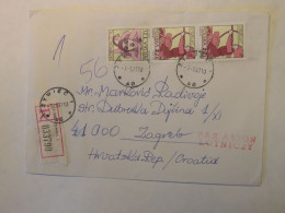 POLAND REGISTERED COVER TO CROATIA 1997 - Autres & Non Classés