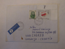 POLAND AIRMAIL  COVER TO CROATIA 1996 - Other & Unclassified