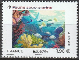 2024 - EUROPA - CEPT FRANCE - "FAUNE SOUS-MARINE" - ISSU FEUILLET 1,96 € - NEUF ** - MNH - 2024