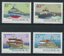 Macau 558-561 Postfrisch Schiffe #HK910 - Other & Unclassified