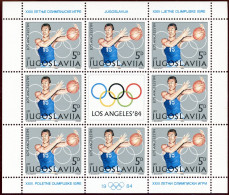 Jugoslawien 2048-2051 Postfrisch Kleinbogen Olympiade 1984 #IS765 - Autres & Non Classés