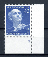 Berlin 128 Eckrand Ur Postfrisch Formnummer/ FN 3, Riss Im Rand #JO981 - Altri & Non Classificati