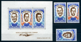 Mauretanien 411-413 + Block 8 Postfrisch Raumfahrt #IS834 - Mauritania (1960-...)