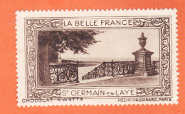 05217 / ⭐ ◉ SAINT-GERMAIN-en-LAYE 78-Yvelines Pub Chocolat KWATTA Vignette Collection BELLE FRANCE HELIO-VAUGIRARD - Tourism (Labels)