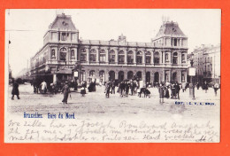 05113 ● BRUXELLES BRUSSEL Noordstation Gare Du NORD 1923 à STOK Den Haag C.V.C Belgie Belgien Belgium - Transport (rail) - Stations