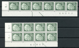 Bund 2 X 259 W Eckrand Ol Postfrisch Steuerstriche + BZ Nummern #JJ832 - Unused Stamps