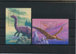 Grenada Block 365-66 Postfrisch Dinosaurier #IS898 - Grenada (1974-...)