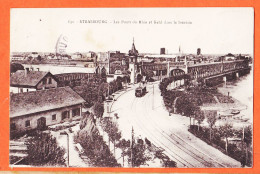 05258 ● STRASBOURG 67-Bas Rhin Ponts Du RHIN Et KEHL Dans Le Lointain 1922 à  BOUTET & GARIDOU Epicerie Port-Vendres  - Straatsburg