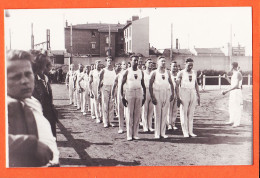 05484 / ⭐ ◉ Rare MALAKOFF Carte-Photo 6/11 Présentation Equipe Gymnases Gymnastique Artistique Fête Sportive Stade 1940s - Malakoff