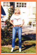 05234 ● SYLVIE VARTAN Tee-shirt Aigle Américain 1985s Photographie Sur Papier Fujifilm 10x15cm - Sänger Und Musikanten