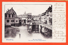 05275 ● STRASSBURG MÜHLEN Pont SAINT-MARTIN STRASBOURG 1905 De SCHMITTER Rue Barr à LACOMBE Hotel Beaux Arts Paris  - Straatsburg
