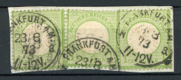 Deutsches Reich 3x 23 A Briefstück #IS914 - Oblitérés