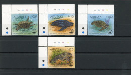 Aitutaki 744-47 Postfrisch Schildkröte #IN065 - Aitutaki