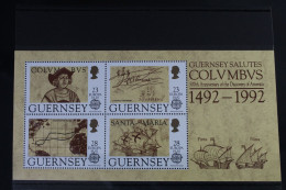 Großbritannien Guernsey Block 8 Mit 549-552 Postfrisch #WD977 - Sonstige & Ohne Zuordnung