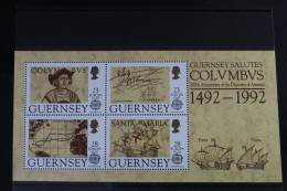 Großbritannien Guernsey Block 8 Mit 549-552 Postfrisch #WD977 - Other & Unclassified