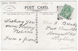 Squared Circle - HIGHBRIDGE On "Large Letter S "- PC - Postmark Collection