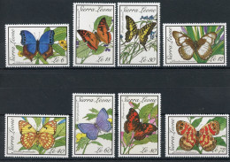 Sierra Leone 1279-1286 Postfrisch Schmetterling #JP150 - Sierra Leone (1961-...)