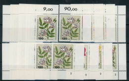 Berlin 680-83 Postfrisch Alle 4 Ecken, Form Nr. 2, Blumen #HK604 - Sonstige & Ohne Zuordnung