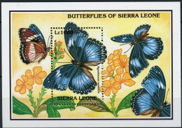 Sierra Leone Block 224 Postfrisch Schmetterling #JP154 - Sierra Leone (1961-...)