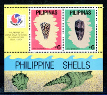 Philippinen Block 78 Postfrisch Muscheln/ Schnecken #JQ802 - Filippijnen