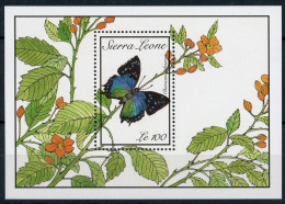 Sierra Leone Block 109 Postfrisch Schmetterling #JP151 - Sierra Leona (1961-...)