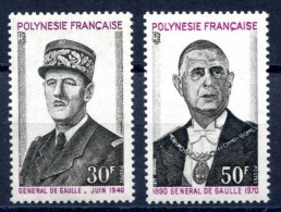 Franz. Polynesien 143-144 Postfrisch De Gaulle #IS725 - Other & Unclassified