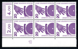 Berlin 404 DZ 10 Postfrisch Im 6er Block #IS770 - Unused Stamps