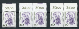 Bund Seitenkantenmarkierungen 1332 Postfrisch 3 Stellungen #IX734 - Used Stamps