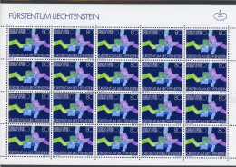 Liechtenstein Kleinbogen 729 Postfrisch Europarat #JM560 - Altri & Non Classificati