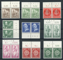 Berlin Lot Paare Aus 1953-1956 Postfrisch Mit Bogenzählnummern #IT823 - Unused Stamps