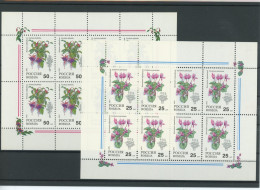 Russland Kleinbogen 298-299 Postfrisch Blumen #JK510 - Other & Unclassified