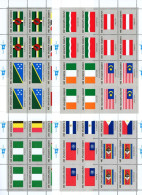 UNO New York Kleinbogen 397-412 Postfrisch Flaggen #ID372 - Andere & Zonder Classificatie