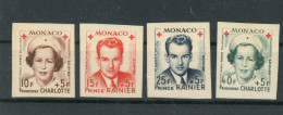 Monaco 451-454 B Postfrisch Rotes Kreuz #JK540 - Autres & Non Classés