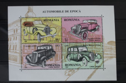 Rumänien Block 303 Mit 5219-5222 Postfrisch Automobile #WF078 - Autres & Non Classés
