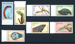 Kambodscha 983-89 Postfrisch Reptilien #HE601 - Kambodscha